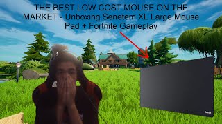 THE BEST LOW COST MOUSE PAD ON THE MARKET  Unboxing Senetem XL Large Mouse Pad  Fortnite Gameplay [upl. by Allehc411]