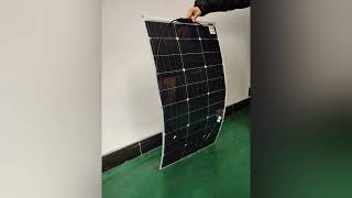 Demonstration on flexible solar panel 300w 100w 200w [upl. by Girhiny]