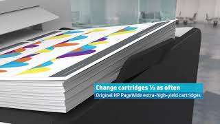 HP PageWide Enterprise Color 556 printer highlights [upl. by Ayila]