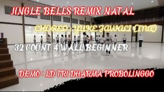 Jingle Bells  By LineDance Tri Dharma Probolinggo  putriqlia kristaliavlog linedance [upl. by Lede]