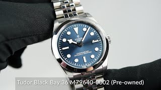 Tudor Black Bay 36 M796400002 Preowned [upl. by Holmann813]