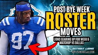 Detroit Lions ANNOUNCE Roster Moves After Bye Week [upl. by Anialem]