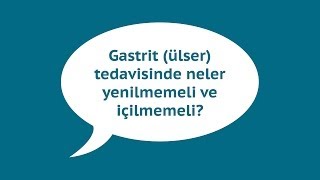 Gastrit Ülser Tedavisinde Neler Yenilmemeli ve İçilmemeli [upl. by Sandra]