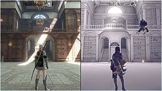 Nier Replicant Vs Nier Automata  Comparison [upl. by Nediarb]