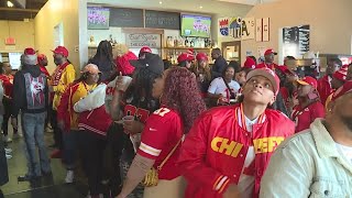 Chiefs fans celebrate AFC Championship win vs Ravens [upl. by Garwin]