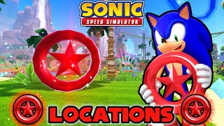 Worlds 16 Red Star Ring Locations Guide for Sonic Speed Simulator [upl. by Garbe]