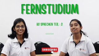 FERNSTUDIUM  B2 SPRECHEN TEIL  2  HEIM LANGUAGE ZONE [upl. by Ettenirt]