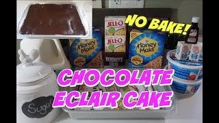 NO BAKE CHOCOLATE ECLAIR CAKE RECIPE  EASY amp YUMMY 🍰 [upl. by Adnema]