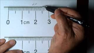 How to Measure length correctly using a Centimeter Ruler [upl. by Ahsiadal]