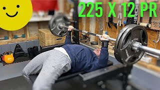 NEW PR 225 Bench Press For 12 Reps  Road To 315 [upl. by Anilegnave158]