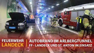 2019 Fahrzeugbrand im Arlbergtunnel [upl. by Seow]