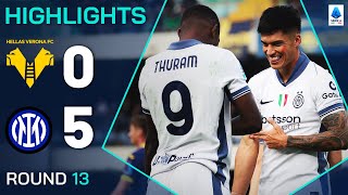 VERONAINTER 05  HIGHLIGHTS  Thuram Strikes Twice As Inter Dismantle Verona  Serie A 202425 [upl. by Melas199]