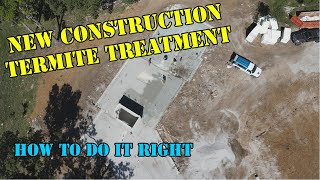 How to Pretreat for termites New construction liquid termite treatment [upl. by Volnak179]