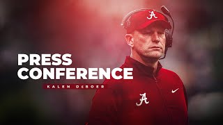 Watch Coach DeBoer and coordinators preview Alabama football’s SEC road matchup against LSU [upl. by Ennalyrehc553]