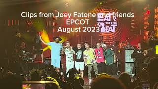 Murr from Impractical Jokers sings with Joey Fatone and Lance Bass at Disney Epcot 2023 [upl. by Pearce]