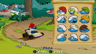 Smurf Racer All Characters PS1 [upl. by Beisel446]