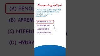 Severe hypertension  Pharmacology MCQ4 [upl. by Htnicayh195]