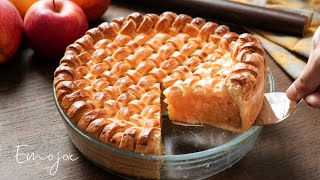 Apple Pie Recipe  Emojoie ASMR cooking [upl. by Enneiviv]