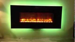 All New HeatNGlo SimpliFire Electric Linear Wall Mount Fireplace [upl. by Cowen]