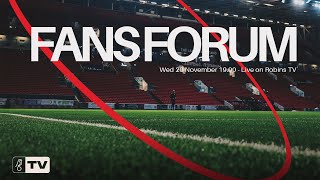 LIVE Fans Forum featuring Jon Lansdown Liam Manning Brian Tinnion and Jason Knight [upl. by Elehcir]