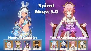 C0 Mualani Vaporize amp C0 Yae Miko Hyperbloom  Spiral Abyss 50  Genshin Impact [upl. by Ardnekan121]