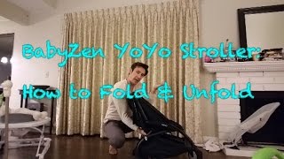 Babyzen YoYo Stoller How to Fold amp UnFold Like a Pro [upl. by Elitnahc]