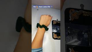 Make a scrunchie watch bands 😍😱 diy scrunchies fashion short [upl. by Wootan353]