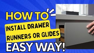 StepbyStep Guide Installing Drawer Runners and Glides Like a Pro [upl. by Ticknor]