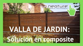 ⭐VALLA DE JARDIN ✅ Mira que IDEA y como puede quedar una cerramiento de valla en tu jardín [upl. by Agostino]