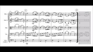 Carillon from Larlesienne Suite 1 G Bizet for easy string orchestra [upl. by Shanon]