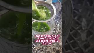 Amazing Health Benefits Of Cilantro Tea amp Juice shorts natural herbal juice [upl. by Atiuqrahs]