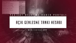 Açık Genleşme Tankı Hesabı [upl. by Markowitz216]