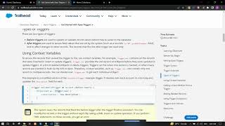 Get Started with Apex Triggers Salesforce Trailhead [upl. by Rogozen777]