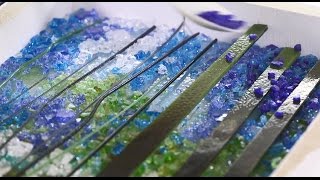 Open Studio Fusing a Glass Landscape with Alice Benvie Gebhart [upl. by Mile635]