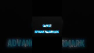 watermark tutorial  How to make watermark on capcut  capcut tutorial  capcut viral shorts [upl. by Ayotan]