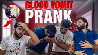 Blood Vomit Prank on My Friends  Muhammad Shamy [upl. by Inobe]