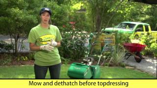 Howto topdress a lawn to make a level surface [upl. by Togram]