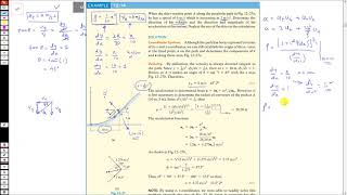 Examples Curvilinear Motion Normal amp Tangential Components  Hibbeler Dynamics  Engineers Academy [upl. by Ennaylloh]