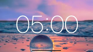 5 Minute Timer  Relaxing Music with Ocean Waves [upl. by Notlad277]