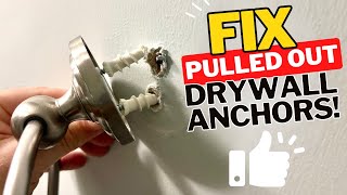 HOW TO Fix PulledOut Drywall Anchors [upl. by Syxela]