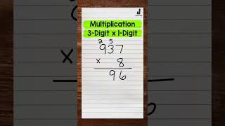 3Digit by 1Digit Multiplication  Math with Mr J Shorts [upl. by Tullus]