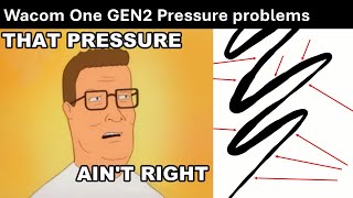 Pressure problems with new Wacom One 2023GEN2 drawing tablets [upl. by Hillhouse]