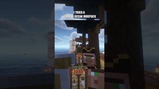 I TRIED A HORROR OCEAN MODPACK IN MINECRAFT [upl. by Charil]