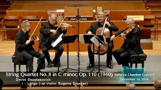 Emerson String Quartet Shostakovich Quartet No 8 in C minor Op 110 [upl. by Guilbert]