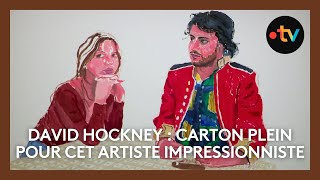 Exposition David Hockney  carton plein pour cet artiste impressionniste [upl. by Yelich]