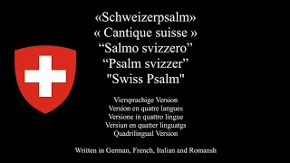 National Anthem of Switzerland quotSwiss Psalmquot  Quadrilingual Version  Hajimé Sasaki [upl. by Eiggep]