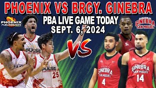 BRGY GINEBRA vs PHOENIX FUEL MASTERS PBA Game Today September 6 2024 [upl. by Lund94]