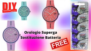 Orologio Superga Sostituzione Batteria [upl. by Klement781]