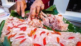 Street Food in Luang Prabang  WILD GRILLED BEE HONEY COMB  Morning Market Lao Food Tour [upl. by Zzaj]