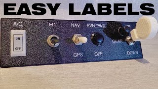 Quickly Label Home Cockpits Simulator Panels amp Prototypes [upl. by Meisel]